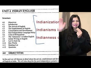 MEG 4 Block 8 Unit 4 Indian English