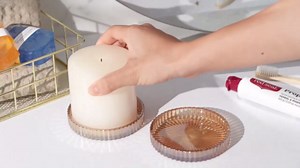 2 Pack Glass Qtip Holder Dispenser Set - Bathroom Organizer for Cotton Swabs, Balls, Pads, Floss Picks - Clear Apothecary Jars for Vanity, Makeup Storage, Bathroom Accessories Decor (Blue)