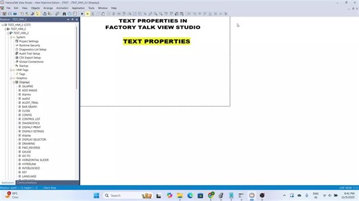 "Text Properties in Factory Talk View Studio ME" | Sudark Tech posted on the topic | LinkedIn