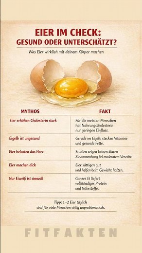 Eier im Check: Gesund oder unterschätzt?“ – Was wirklich über Eier stimmt 🍳⚖️