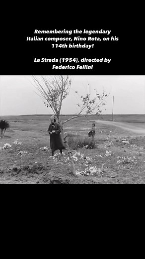 336K views · 10K reactions | Remembering the legendary Italian composer, Nino Rota, on his 114th birthday! La Strada (1954), directed by Federico Fellini | History of Cinema | Facebook