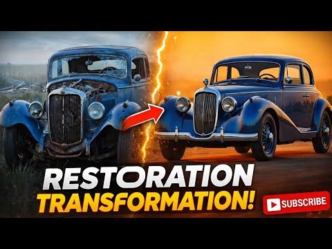 \t50-Year-Old Car FULL Restoration – Satisfying Makeover!