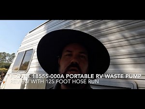 Flojet Portable Waste Pump Review- The *Dark* Side of RVing!