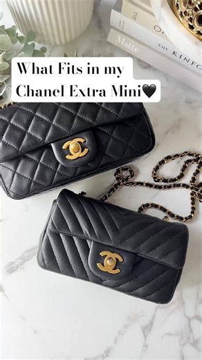 THERE’S AN EXTRA MINI SIZE?!🤯🥹#whatsinmybag #wimb #chanelbag #asmrpacking #minibags #bagoftheday