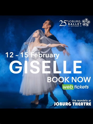 GISELLE: OPEN DAY There’s just a month to go to the opening night of Joburg Ballet’s season of Angela Malan’s production of Giselle at the Joburg Theatre. And to make your Giselle experience even more special we’re hosting an Open Day at our studios on Saturday 7 February from 10am to 1pm. Meet the dancers and fellow ballet lovers, learn more about the ballet, and watch the company in class and rehearsal. To book your Open Day tickets (R150, includes refreshments) call 011-877 6898 or email futh