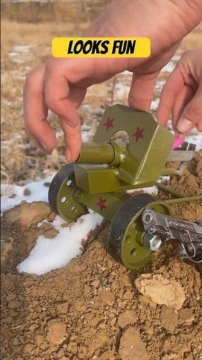 Mini Cannon Looks Fun Shoot Firecracker Backyard #toys #hobby #cannon #firecracker #toyswarrior