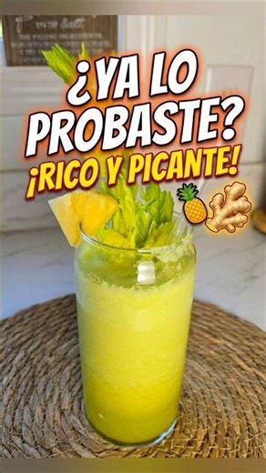 Batido refrescante de piña #JugoVerde #Jengibre #RecetasFaciles #ShortsDeCocina #MiCasaMiGranja