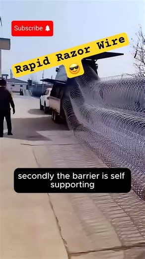 Rapid razor wire!😎 #facts #technology #shorts