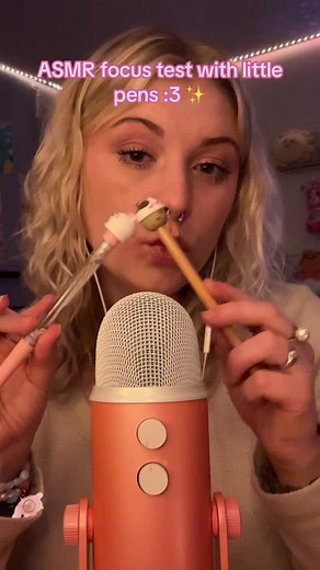 ASMR Focus Test with Little Pens