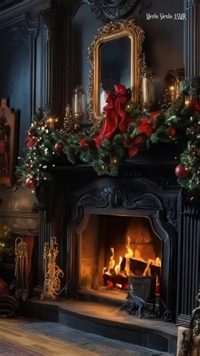 A snowy Christmas evening in Victorian London ❄️ Big Ben, clock tower