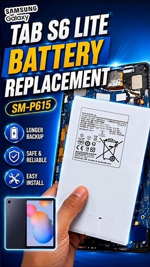 Samsung Galaxy Tab S6 Lite Battery Replacement 🔋📱 #shorts