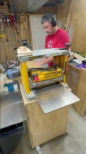 Just Reducing the Thickness of some Wood With My Thickness Planer #woodworking #diy