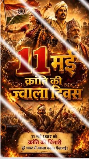 🙏 11 May 1857: The Day India’s Revolution Ignited 🇮🇳🔥|| First War of Independence