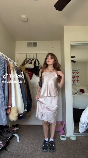 ootd 🫶 luv this vintage slip set