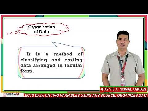GRADE 4 MATH Q4 W5 - COLLECTS DATA ON TWO VARIABLES USING ANY SOURCE, ORGANIZES DATA IN TABULAR FORM