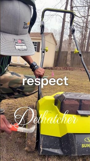 Removing Moss With the Sunjoe Dethatcher #lawn