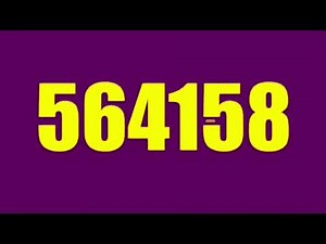 Numbers 1 to 1000000 8x speed