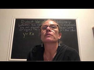 Direct Variation y=kx