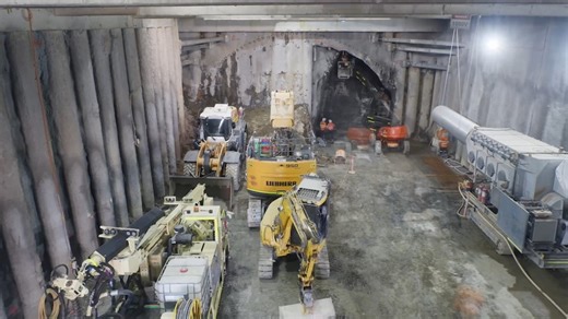 Metro tunnel timelapse