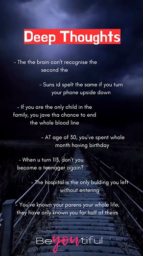 188K views · 946 reactions | Deep thoughts #thoughts | Beyoutiful | Facebook