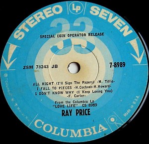 Ray Price - Love Life (Special Coin Operator Release)