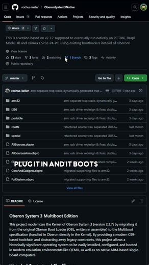 Niklaus Wirth's Oberon operating system running bare metal on a $15 Raspberry Pi