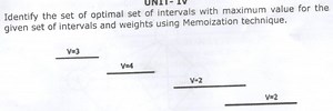 Identify the set of optimal intervals with maximum total value ... | Filo