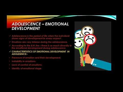 Emotional development in Adolescence
