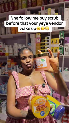 I don Dey tiff customers now😂😂buy before ur vendor wake up Turmeric And glutathione scrub 8,500 Veet good scrub 8,500 Ku spa scrub 6,000 #skincarerecommendations #skincarevendorinigando #skincarewithernie #erniebeautyhub