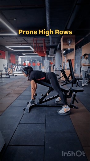 Sarita Rajput on Instagram: "Prone High Rows – Exercise Science Breakdown Body Position: Performed prone on an incline bench, minimizing momentum and lumbar compensation. Primary Joint Actions: Shoulder horizontal abduction + external rotation Scapular retraction and posterior tilt Prime Movers: Posterior deltoid Middle trapezius Rhomboids Synergists & Stabilizers: Infraspinatus & teres minor (external rotation, humeral head stability) Lower trapezius (scapular control) Biomechanical Advantage: