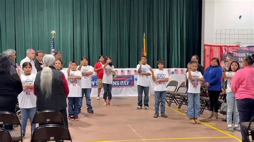 Sixth graders performed American Sign Language(ASL) to the National Anthem. | Tucker Elementary School