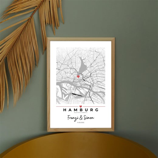 Personalized Coordinates Map Print | Personalized Couple Poster With Names, Date & Location | Anniversary Wedding Gift Idea Location - Etsy