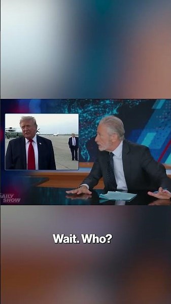 Jon Stewart Freaks Out After Spotting Trump's Double #shorts