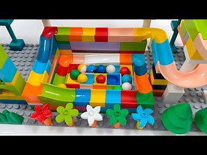 Spiral Pit Marble Run | LEGO Color Crash Adventure!