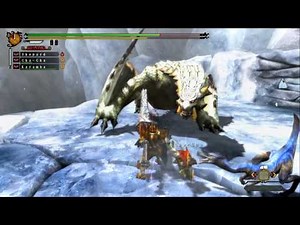 Monster Hunter Tri Ultimate - Gunlance Tutorial HR Barioth + Wide Type (5'49")