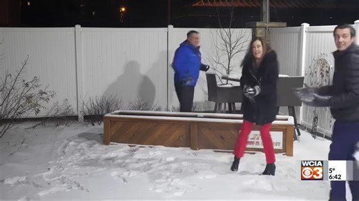 A sneak attack while delivering my weather in the weather garden tonight. HR is on line 1. 😂 | Meteorologist Kevin Lighty