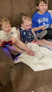 2.9M views · 11K reactions | Jake is determined to teach his sisters how to play Lego City. Everly wasn’t overly impressed and then Maci’s intensity—they were cracking me up! And that tongue! It helps her concentrate! I think it helps her jump higher on the game too. 藍 Loving these “normal” days with Maci right in there with her siblings playing and loving life! ❤️ | Maci's Mended Heart | Facebook