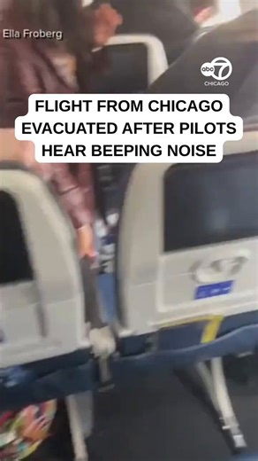 UPDATE: ➤ UNITED flight 2092 Chicago to NYC Emergency Evacuation. Yesterday I posted the raw cockpit audio - pilots hearing a sequential beeping noise and immediately treating it as a potential bomb threat, diverting the United flight out of Chicago.Here’s what it looked like from inside: passengers sliding down the emergency slides onto the grass at Pittsburgh, then running across the field.Chaotic but everyone got out safely. No device found. Wild few minutes in the air.
