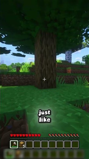 CHOP ANY TREE IN ONE HIT IN MINECRAFT 🌳 #shorts