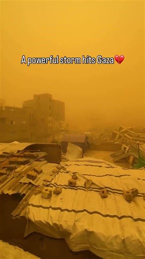 Sandstorm in Gaza 💔💔please we are not asking for much just to survive