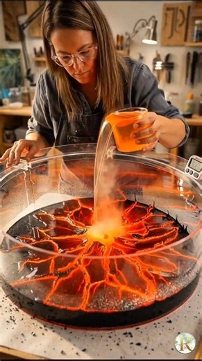 They Built a REAL Lava Basin with Smoke Inside! 🌋😱”