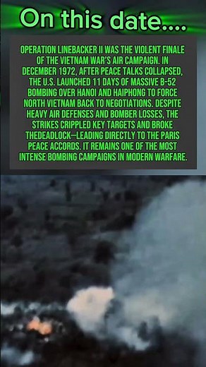 Operation Linebacker II: The B-52 Bombing Campaign That Ended the Vietnam War #warbytes #history
