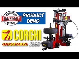 Demo of Corghi AM5000 Artigilo 5000 Touchless Electric Tire Changer with BPT Helper Assist Arm