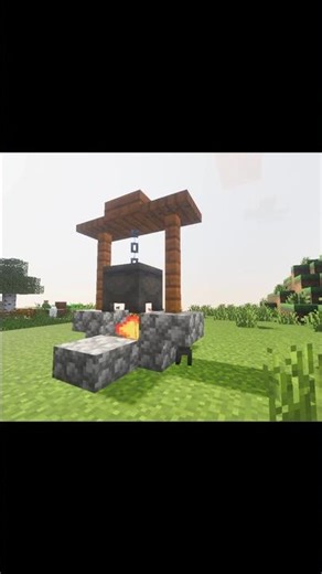 "minecraft Campfire Cauldron how to make" #viral #shorts