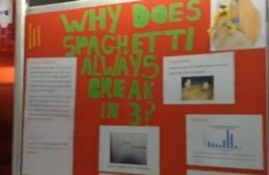 Here's why spaghetti always breaks into three parts*