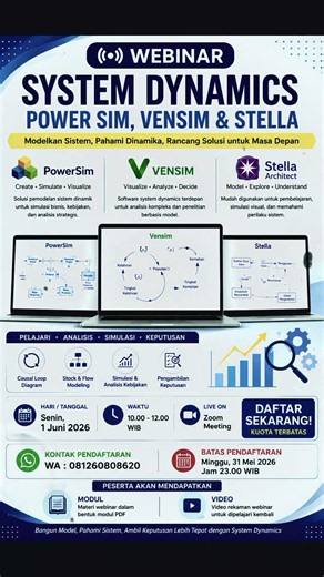 Webinar Powersim Vensim dan Stella
