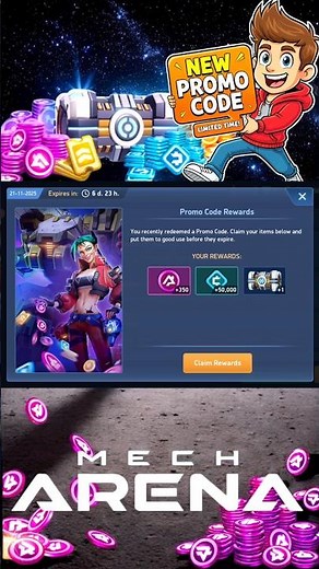 Mech Arena New Promo Code | Claim Now #mecharena #promocode #gaming