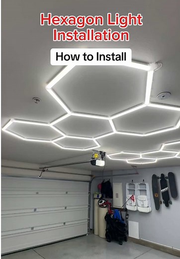 C D (@deezshops) - Hexagon Lights Installation Guide for Your Garage