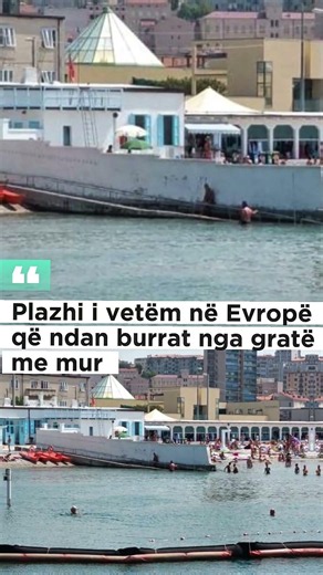 Plazhi i vetëm në Evropë që ndan burrat nga gratë me mur