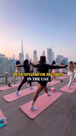 Gulf Buzz on Instagram: "Best Spots For Pilates In The UAE ✨🧘‍♀️ 1. in•reach Golden-hour rooftop yoga with Burj Khalifa views. 🌇🧘‍♀️ 2. Glow Deck A floating wellness studio offering Pilates, sound healing, breathwork & more on a luxury yacht. 🚤✨ 3. Cloud Wellness Mat & reformer Pilates with sunrise/sunset views — plus Batina café for matcha + açaí vibes. ☀️💚 4. Mind & Motion Reformer Pilates 75 floors up with breathtaking JBR & Bluewaters views. 🌅🔥 5. DRVN by Porsche Start your morning wi